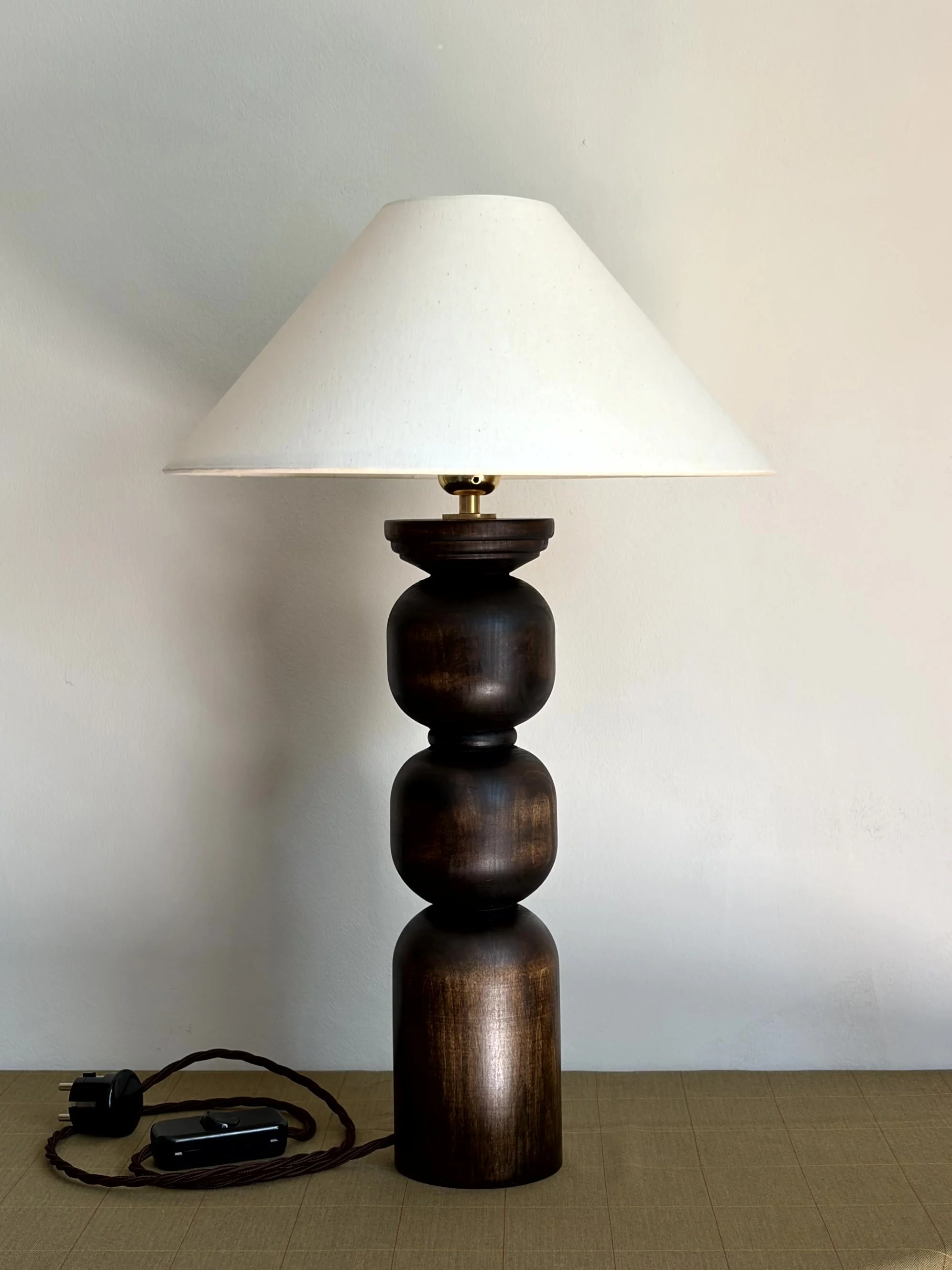 Lamp N0. 01 [cotton, lime wood]