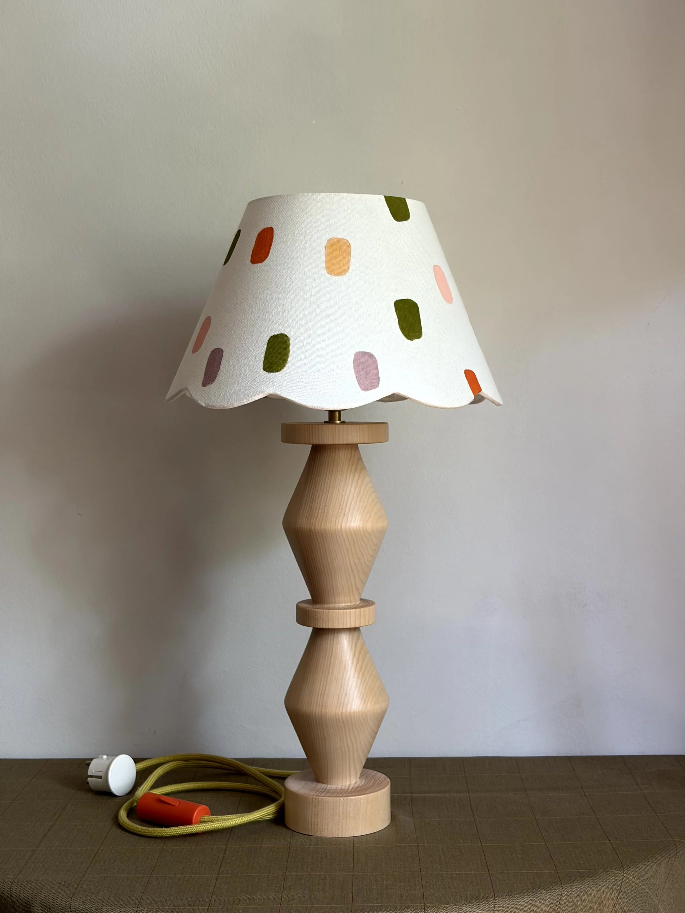 lamp n.13 (cotton, lime wood)