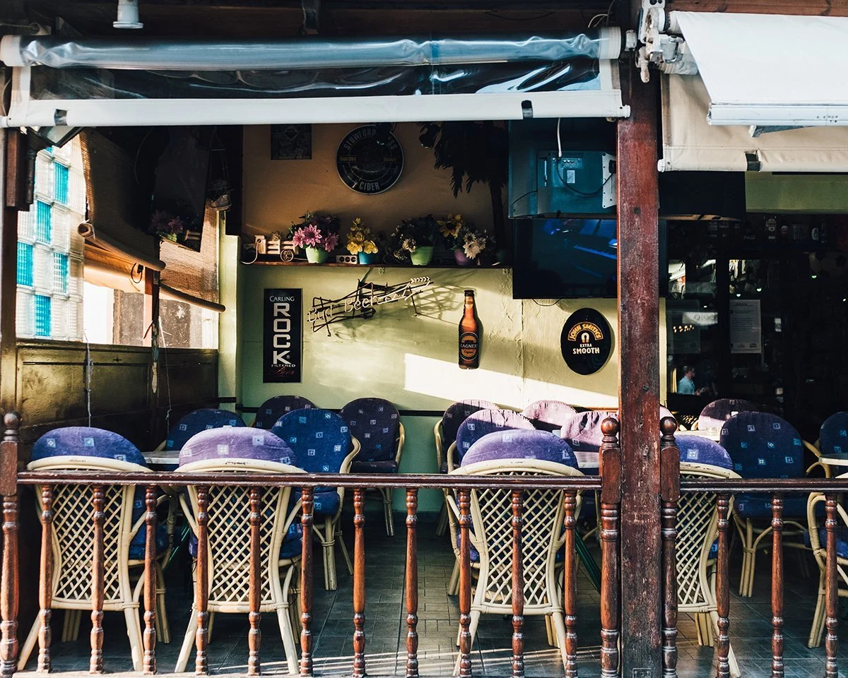 Bar in Rhodes Greece