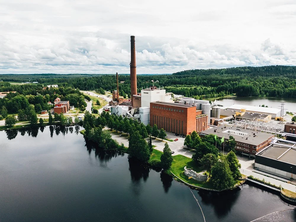 Tehdas Mäntässä - Ilmakuvia Suomesta