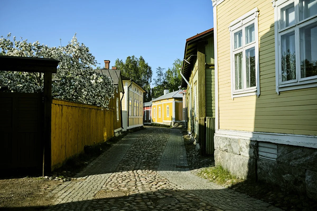 Valokuvia Vanhan Rauman kujilta. Valokuvia Raumalta