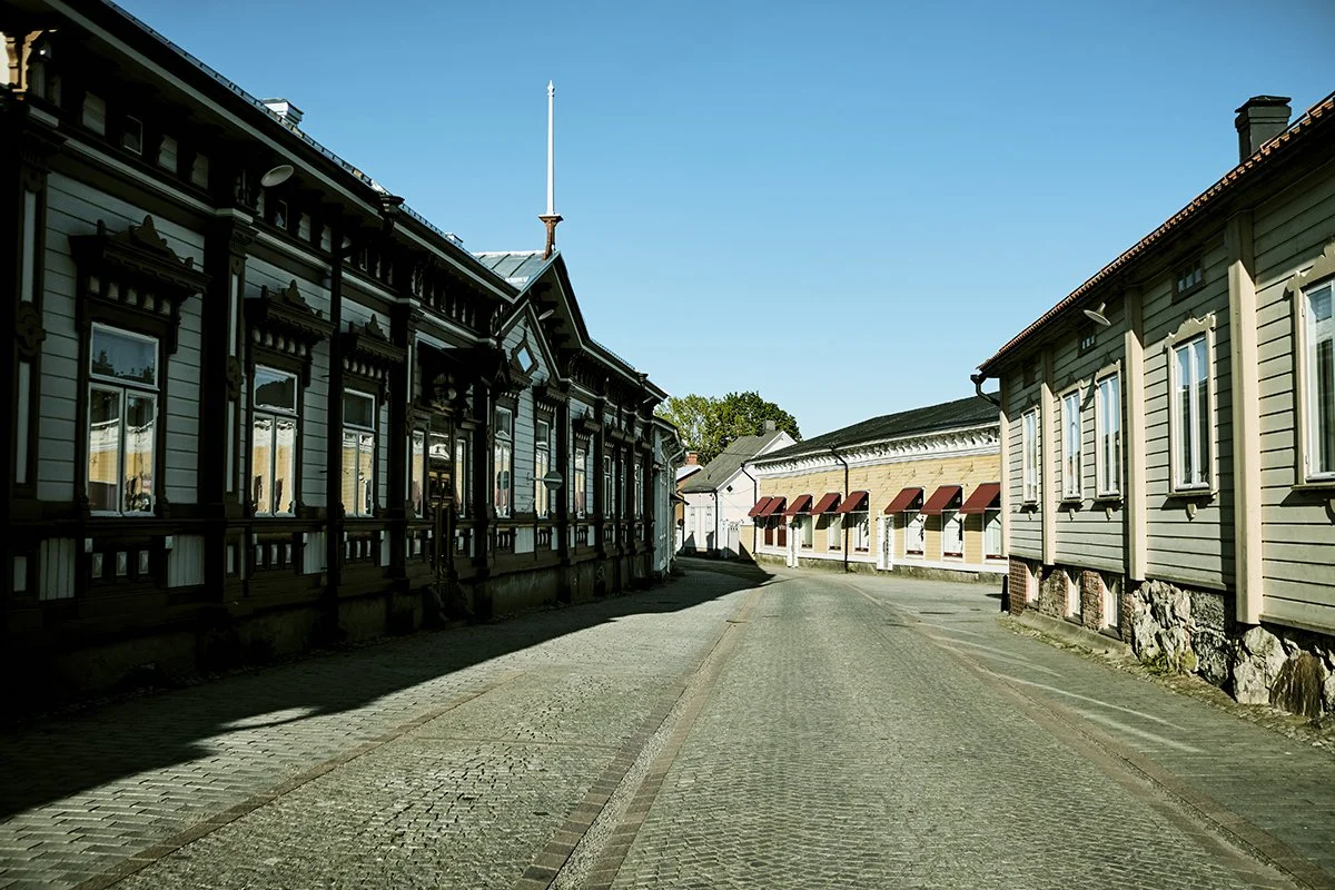 Kauppakatu vanha Rauma. Valokuvia Raumalta.
