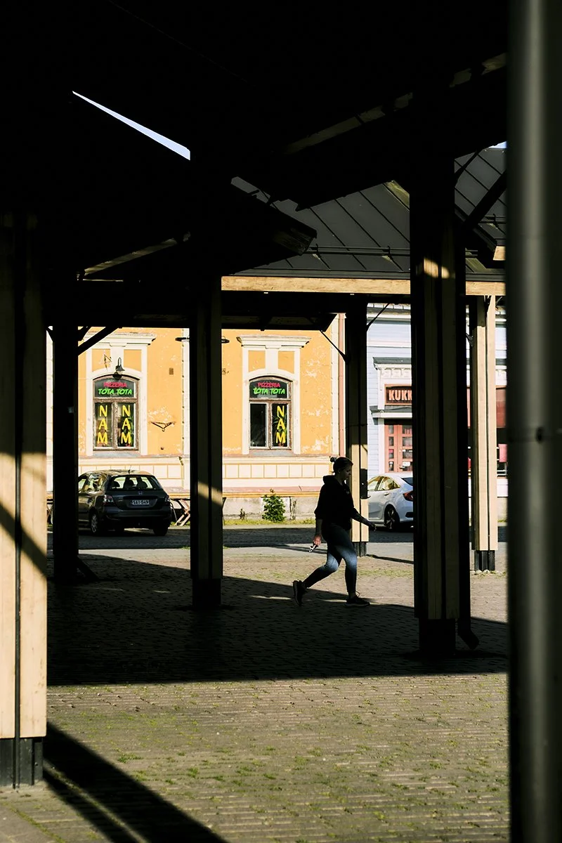 Vanhan Rauman tori. Valokuvia Raumalta.