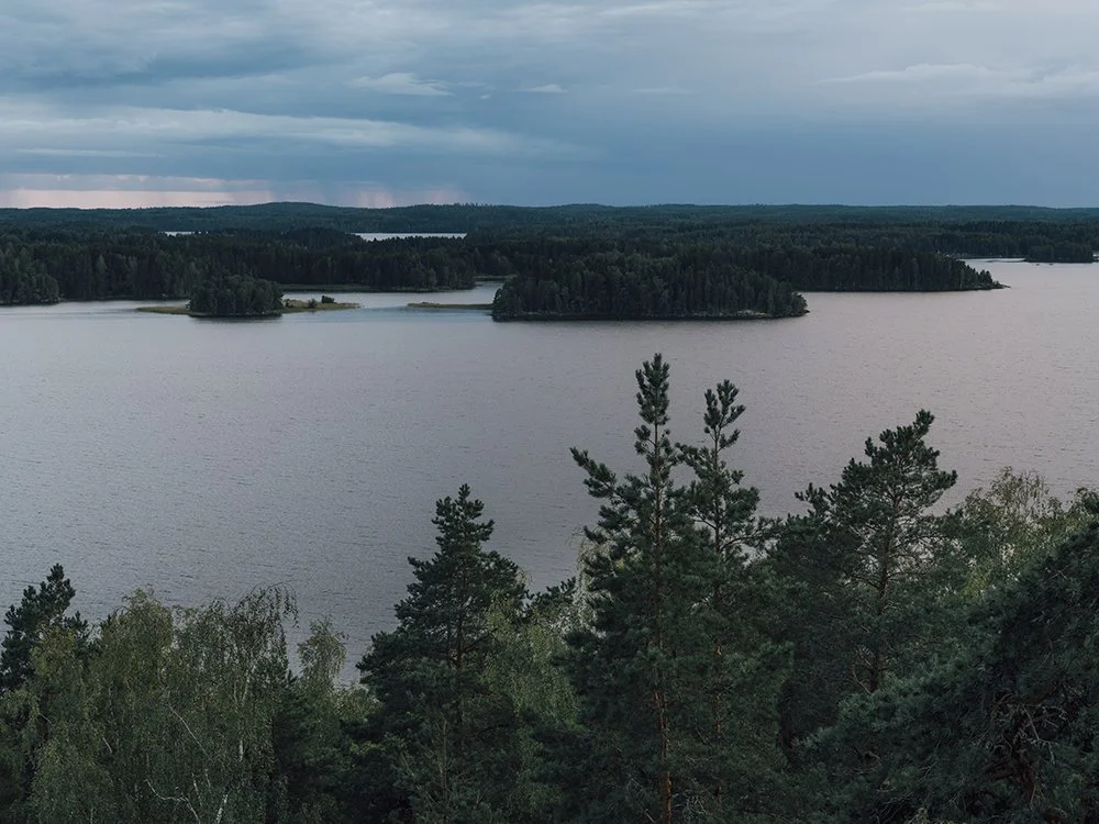 Maisema Vehoniemen näkötornista