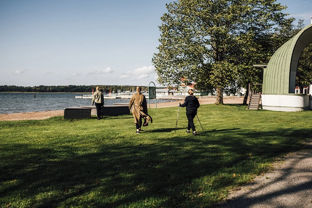 Valokuvia Tammisaaresta. Knipans strand i Ekenäs