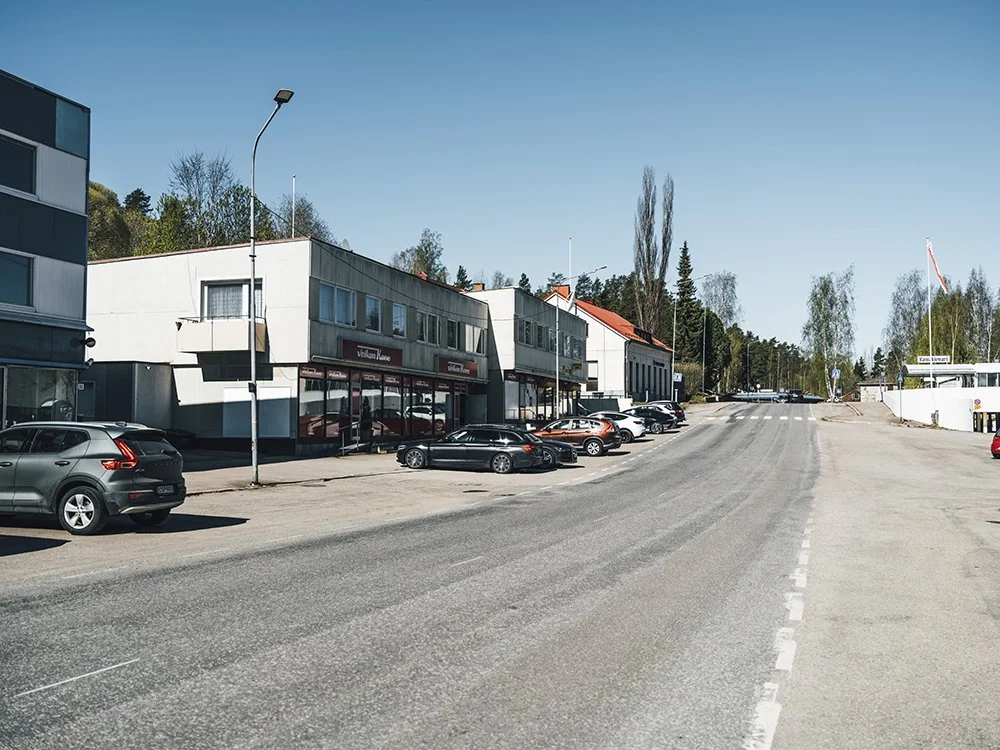 Valokuva Ruoveden keskustasta. Ruovedentie Ruovedellä.