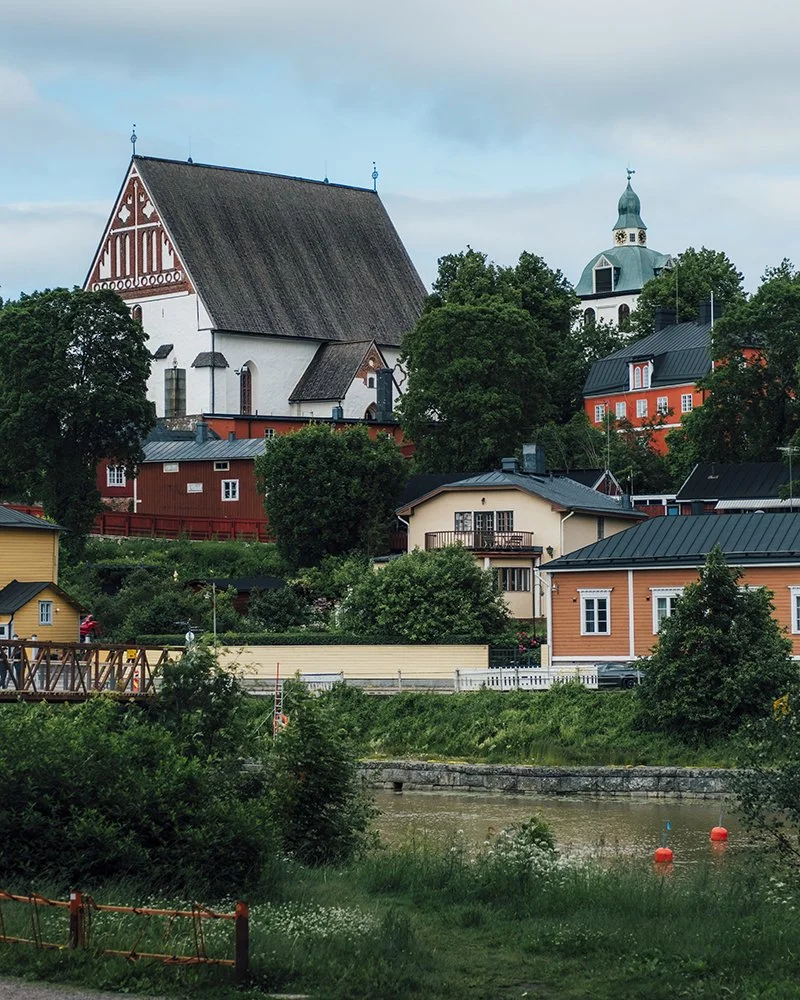 Maisema vanhasta Porvoosta