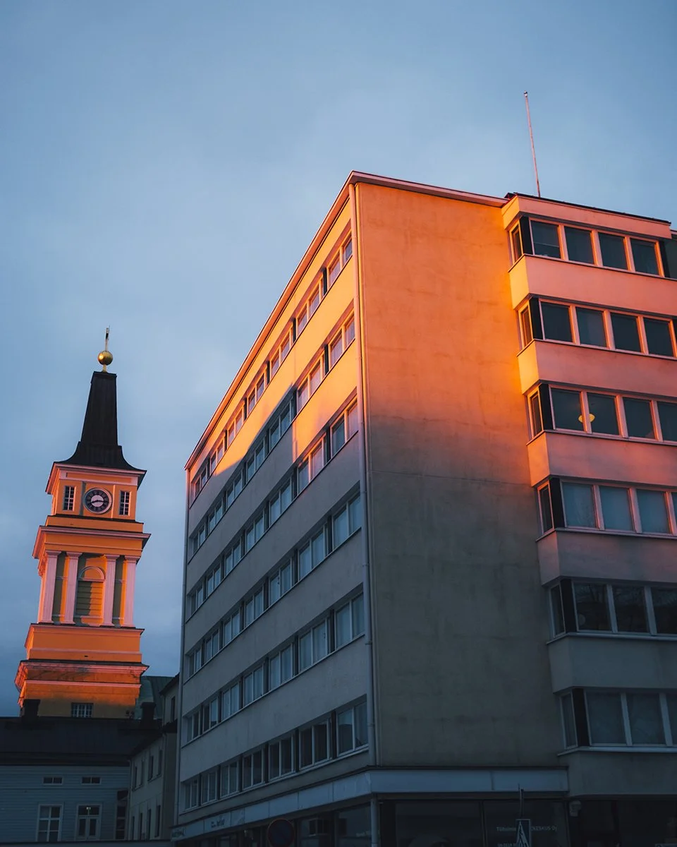 Aurinko laskee Oulussa - Valokuvia Oulusta