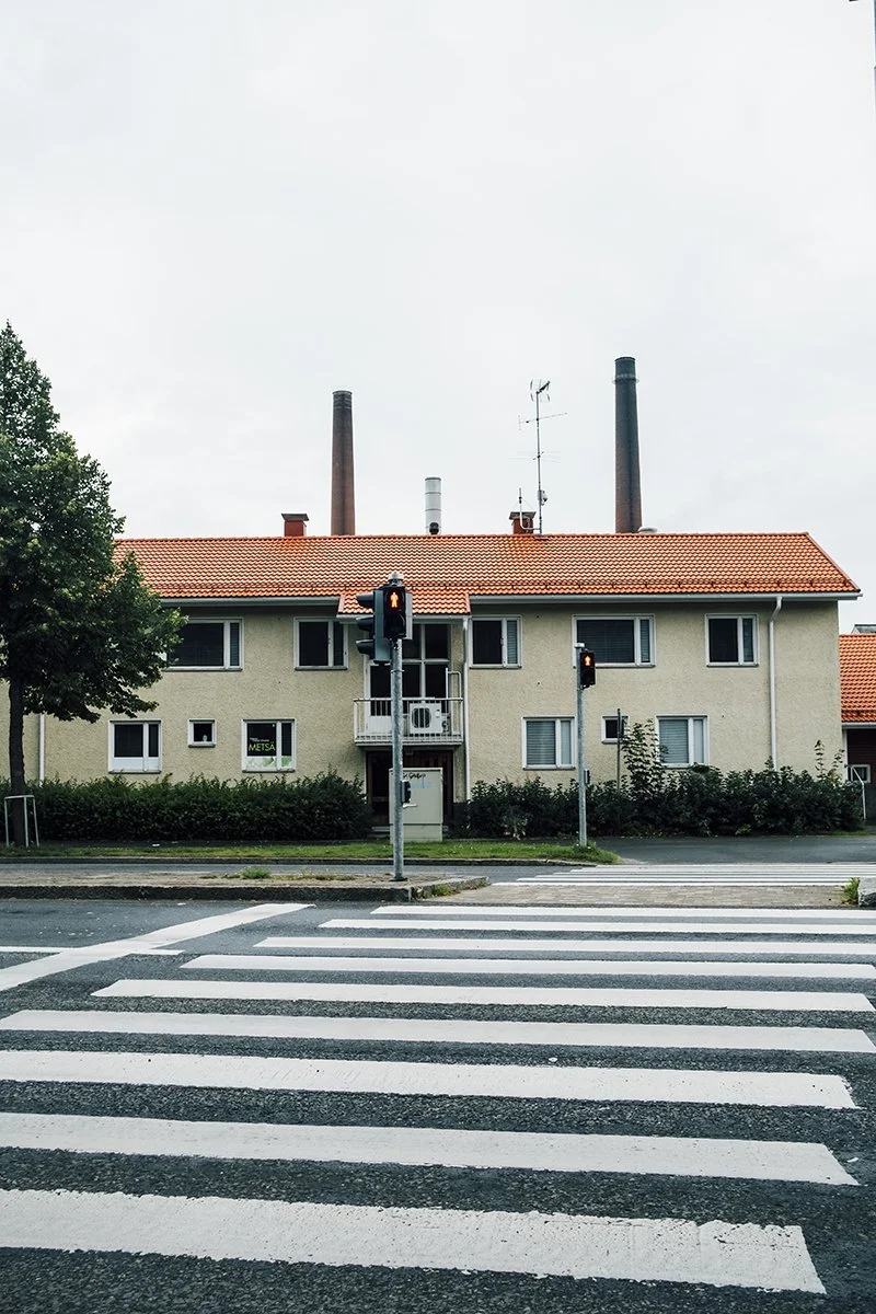 Kuvia Valkeakoskelta - Tehtaan piippuja