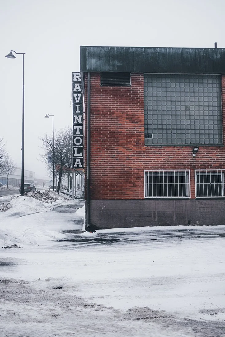 Ravintola Parkanossa. Valokuvia Suomesta.