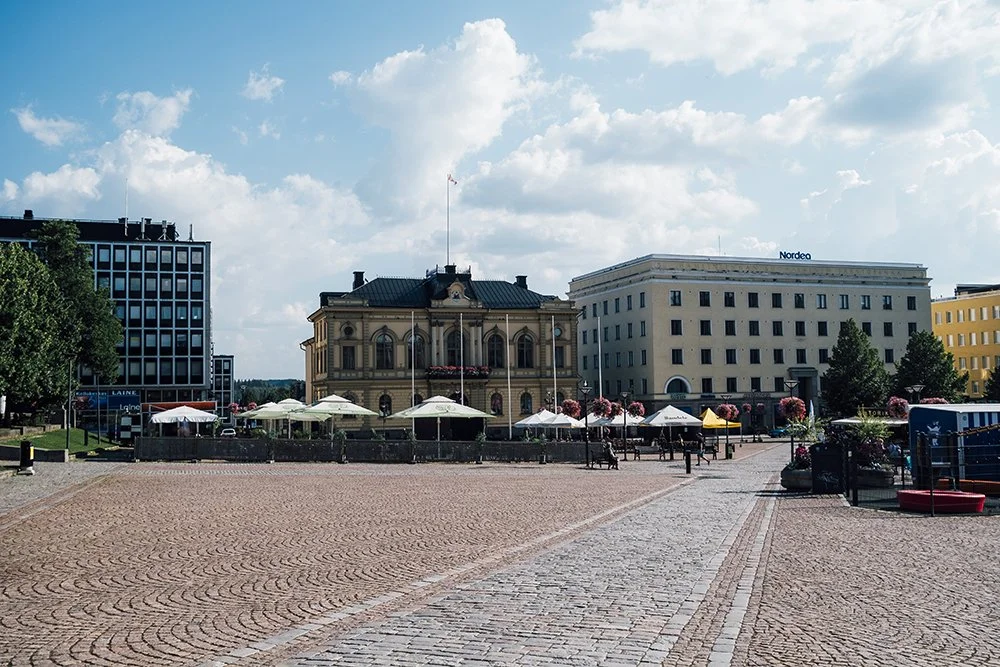 Hämeenlinnan Kauppatori. Valokuvia Hämeenlinnasta
