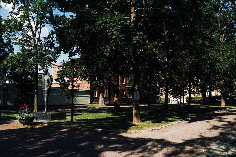 Sibeliuksen puisto Hämeenlinnassa