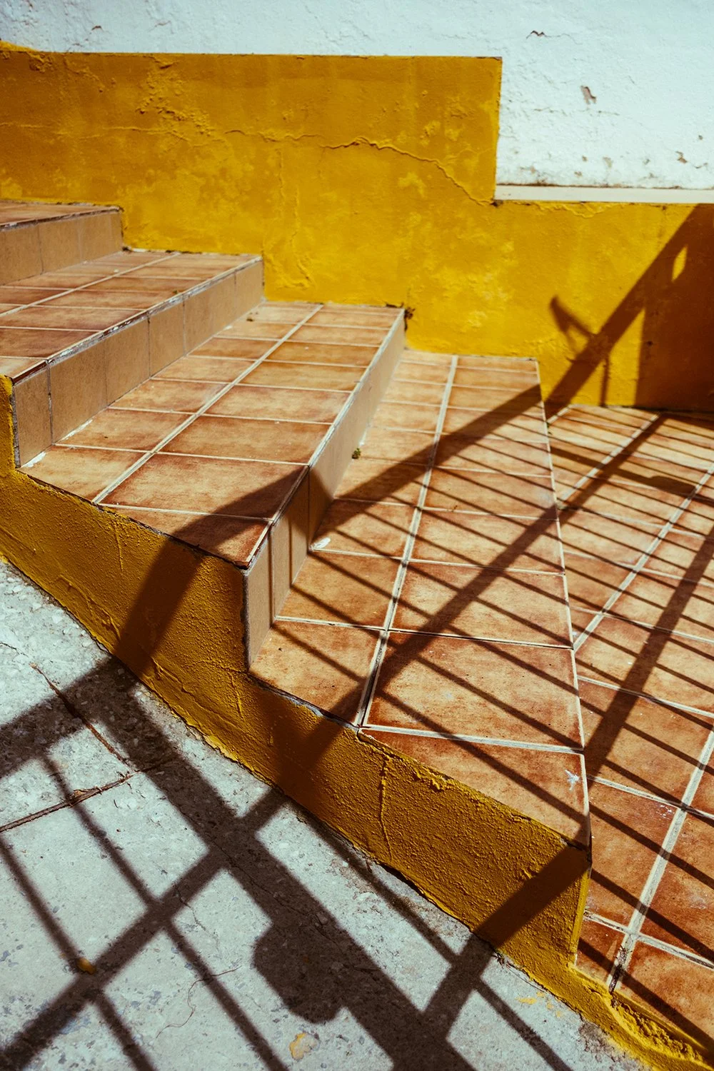 Shadow in stairs in Spain Costa del Sol