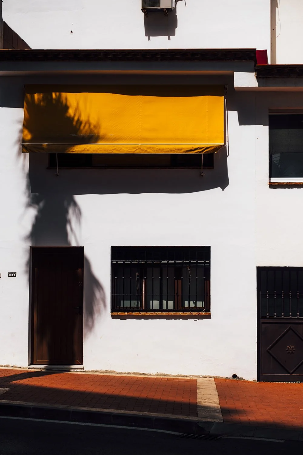 Very hot in Europe. Shadow and shade in Benalmadena Spain