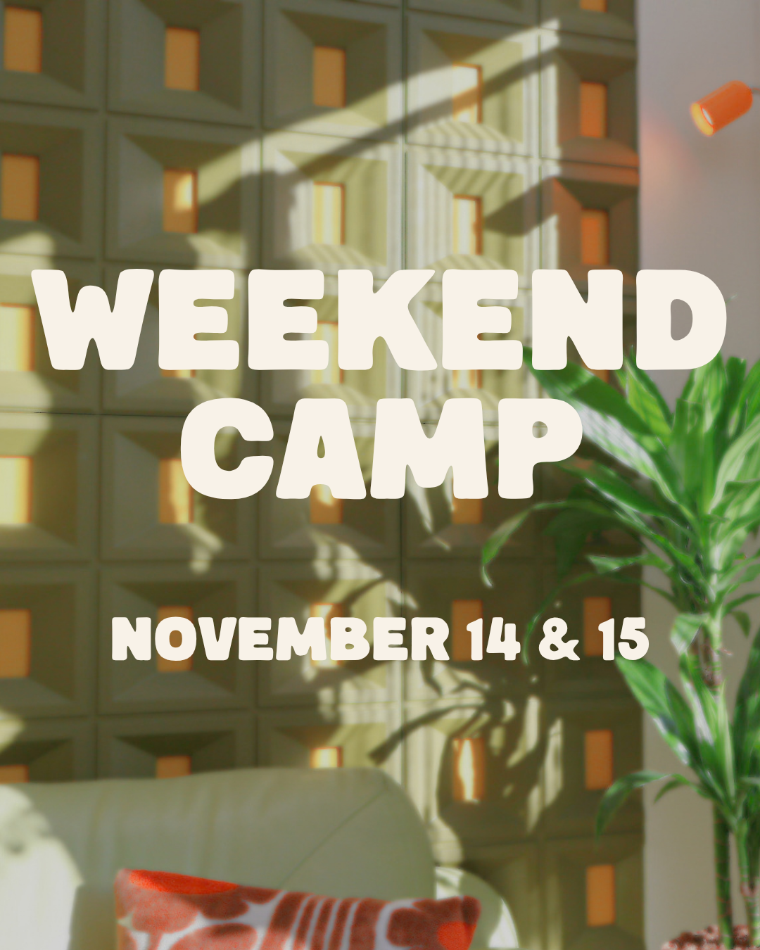 NOVEMBER WEEKEND WRITING CAMP 🎹
