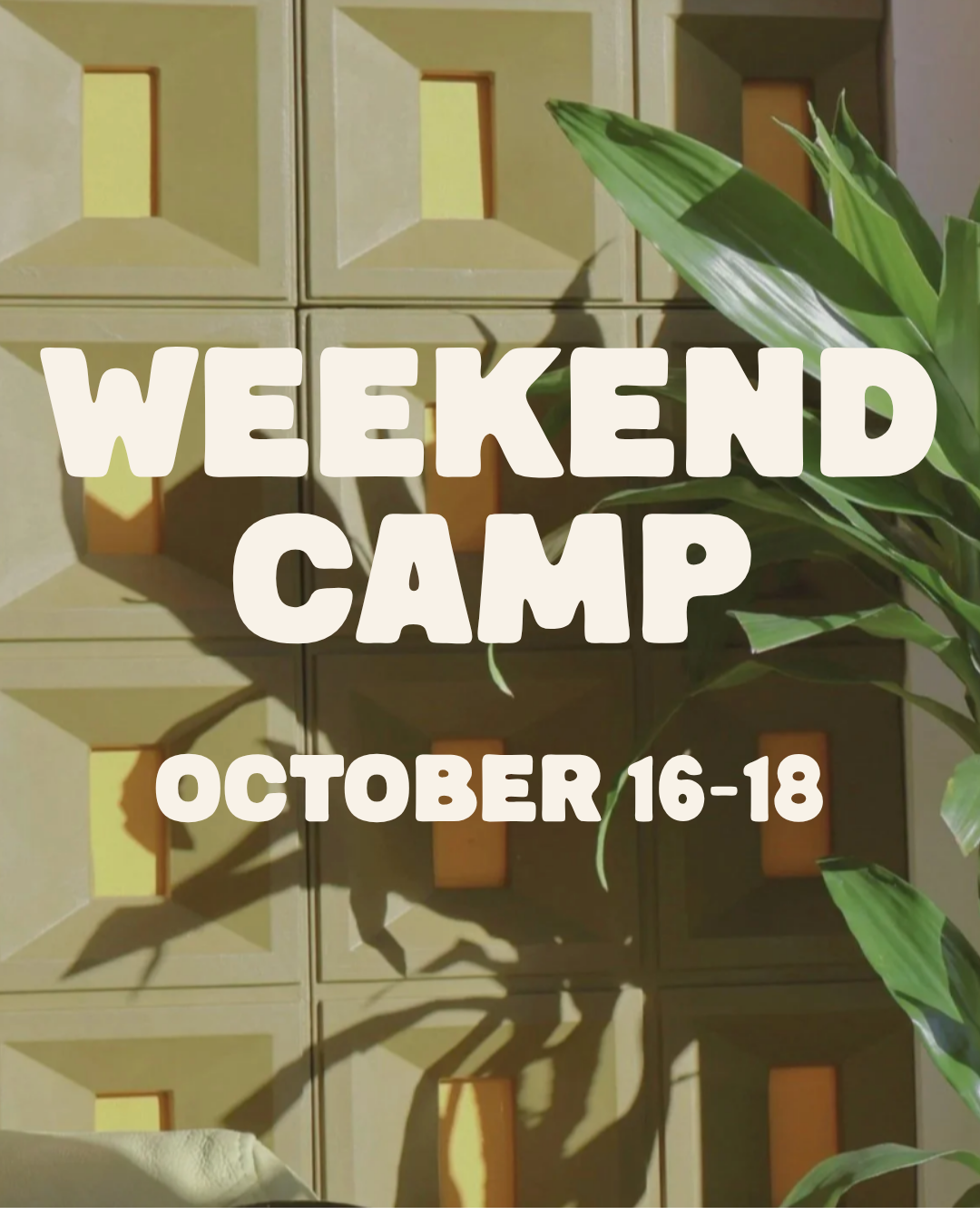 WEEKEND WRITING CAMP (16/10-18/10)