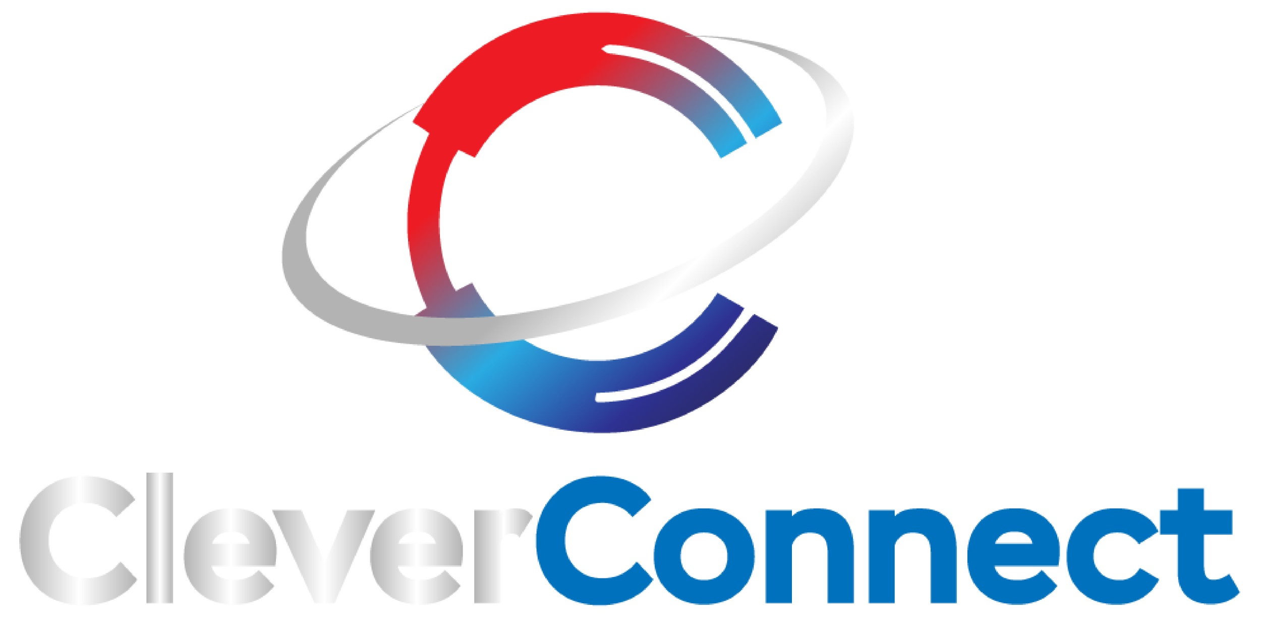 CleverConnect logo with a stylized letter C in red, blue, and gray.