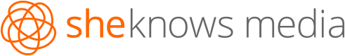 SheKnows Media logo with an orange globe icon and black text