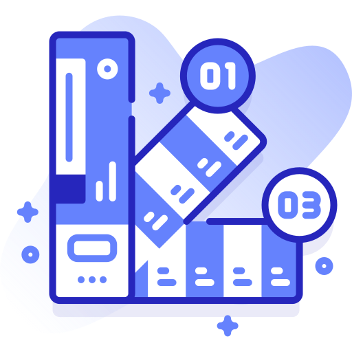 Digital marketing analytics icons including bar chart, line graph, and a smartphone.