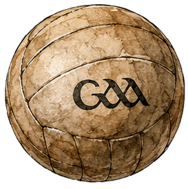 Badminton shuttlecock with Gaelic Athletic Association (GAA) logo