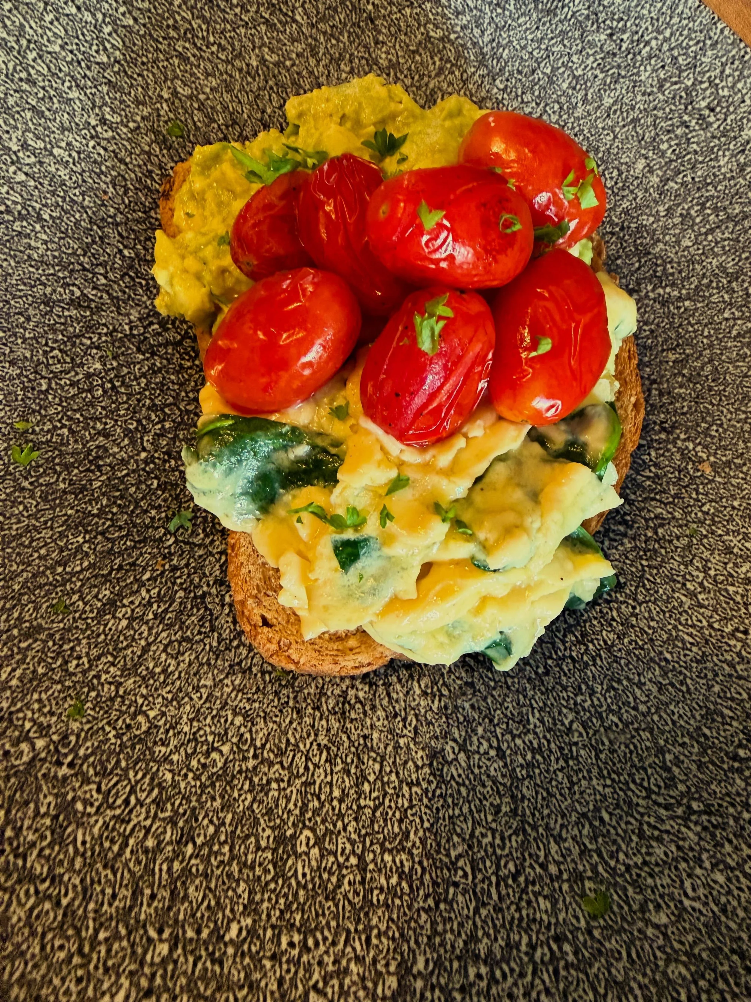 Our first breakfast went really well, and all the feedback was very positive! 😊

We wish we&rsquo;d managed to take more photos to show you.

But here are two we did manage to capture The one with vegetables loaded toast and Parisian eggs.