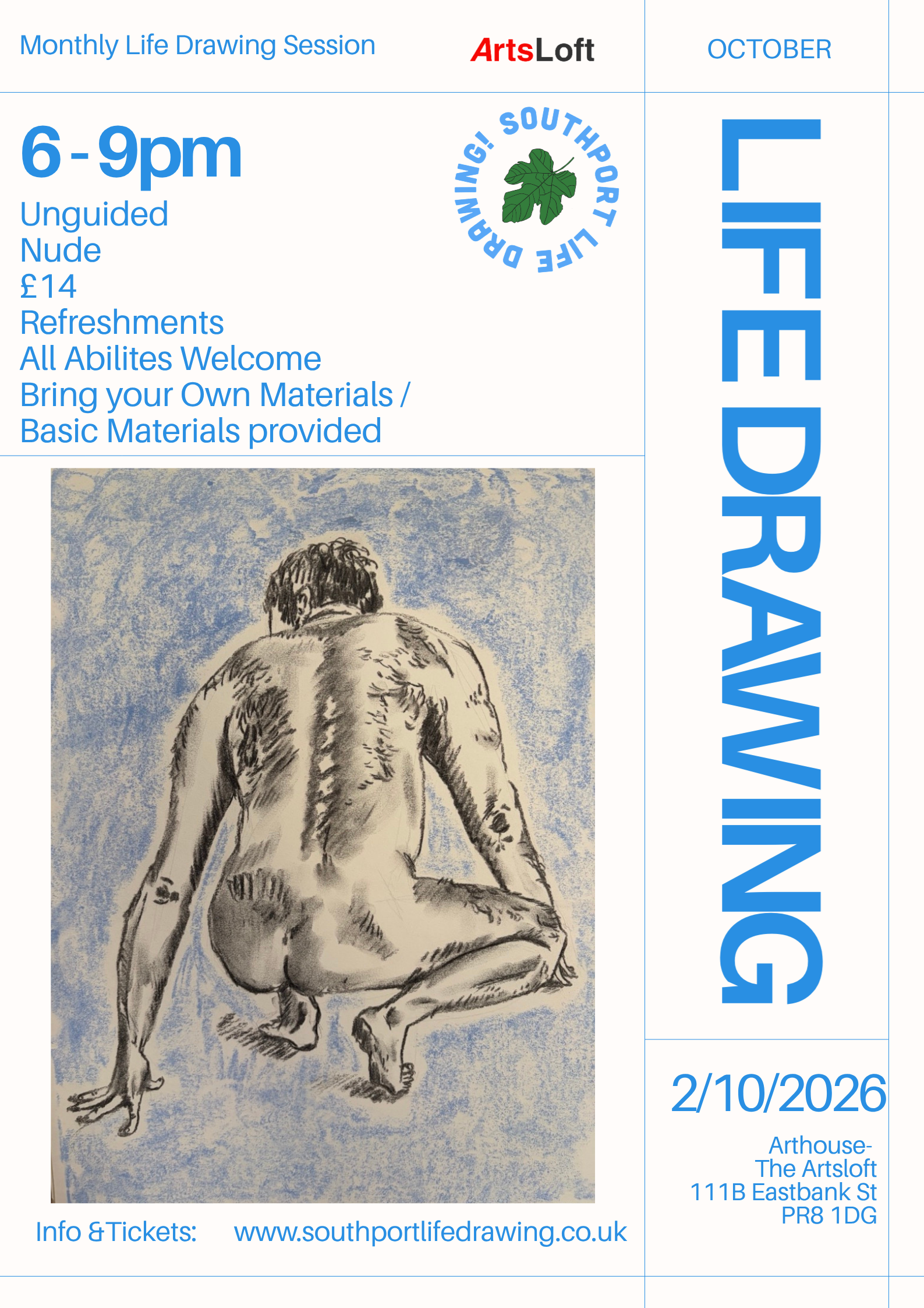 Nude Life Drawing Session - October 2026