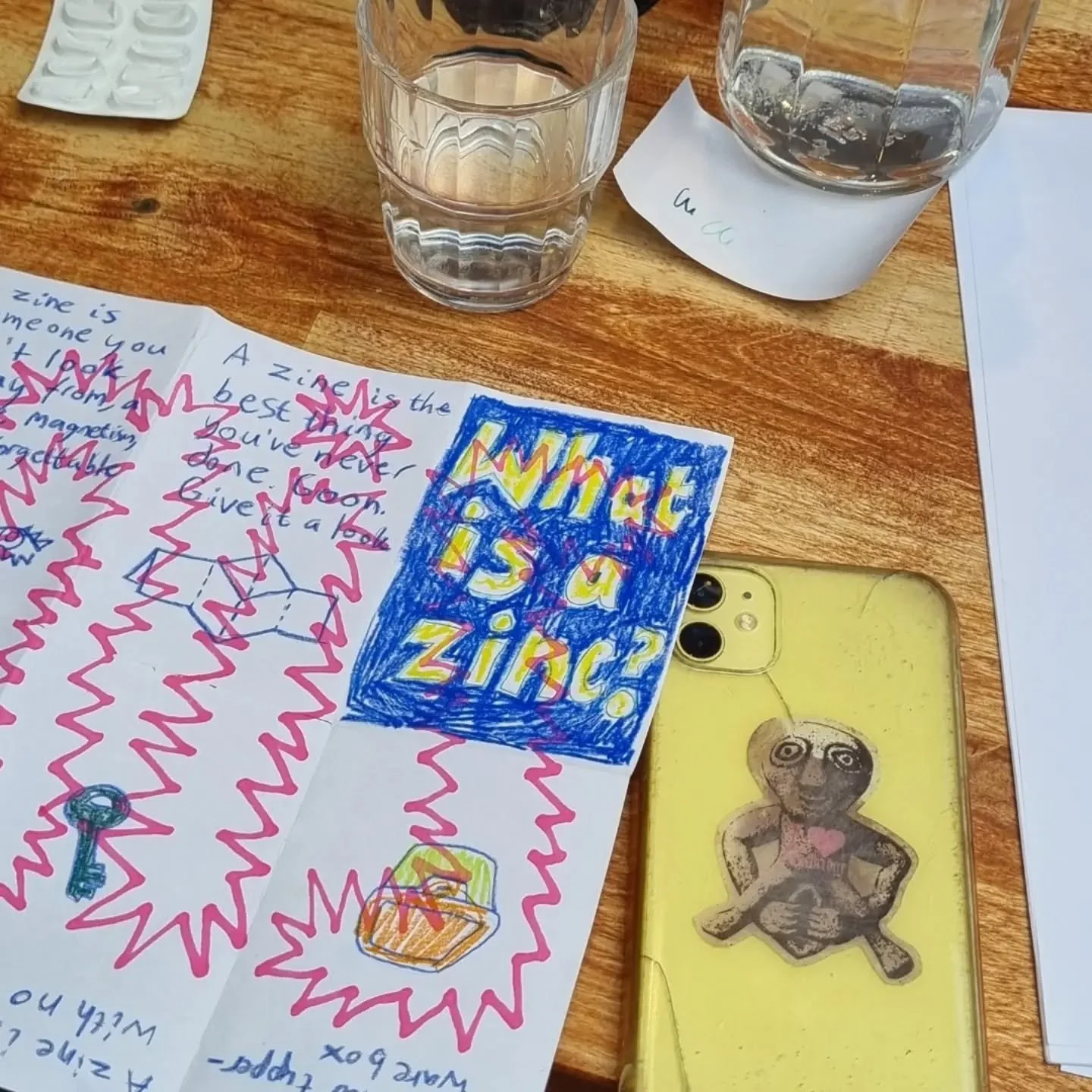 Close-ups from our first workshop with Marvin's back in July! 

The first Cambridge Zine Fair will be taking place on 28th February 2027 at Marvin&rsquo;s Mill Road. Check out our website (link in bio) to join our workshops and events, find out about