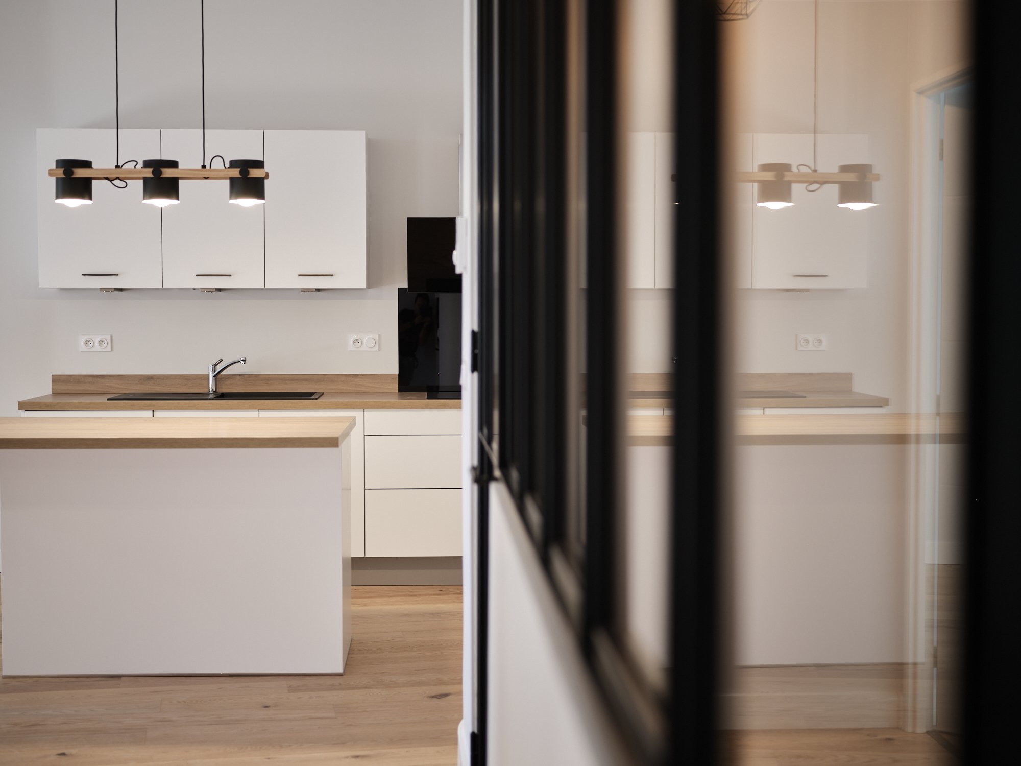 Rénovation appartement Agen LES PROMOTEURS cuisine équipée