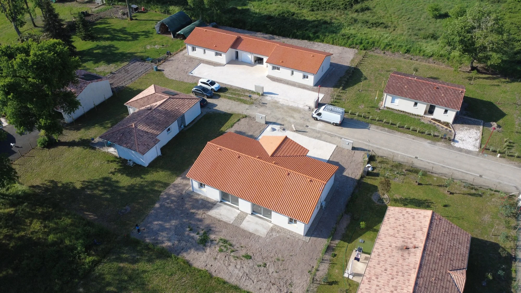 Construction de 4 maisons neuves à Houeillès