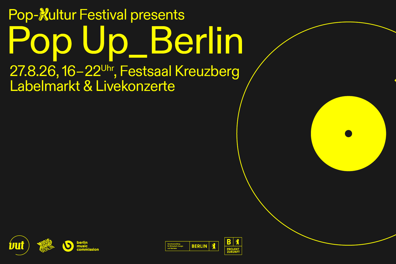 Berlin, PopKultur Festival, Festsaal Kreuzberg