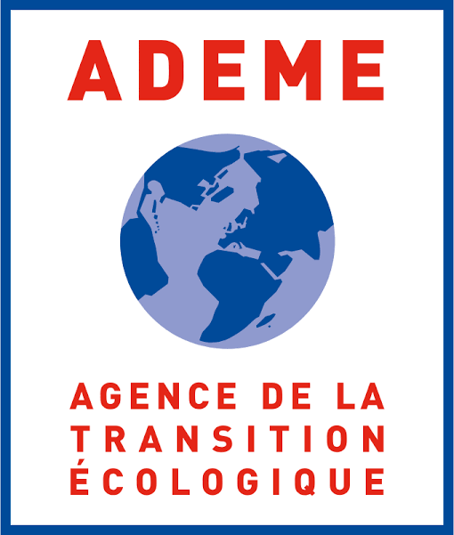 Logo d'ADME, agence de transition écologique, avec une image de la Terre stylisée.