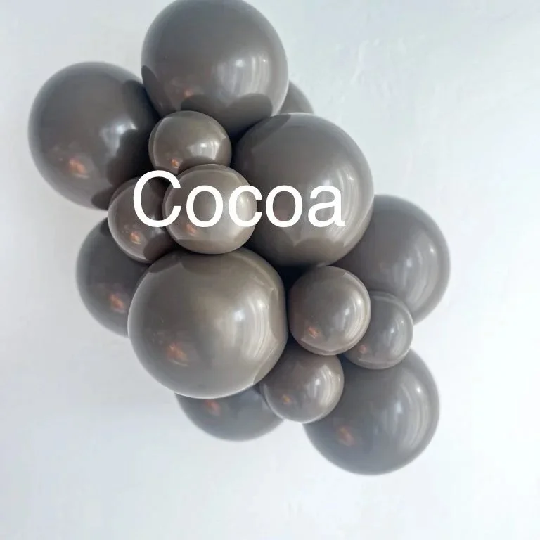 Gray spheres of varying sizes clustered together with the word 'Cocoa' overlaid in white text.