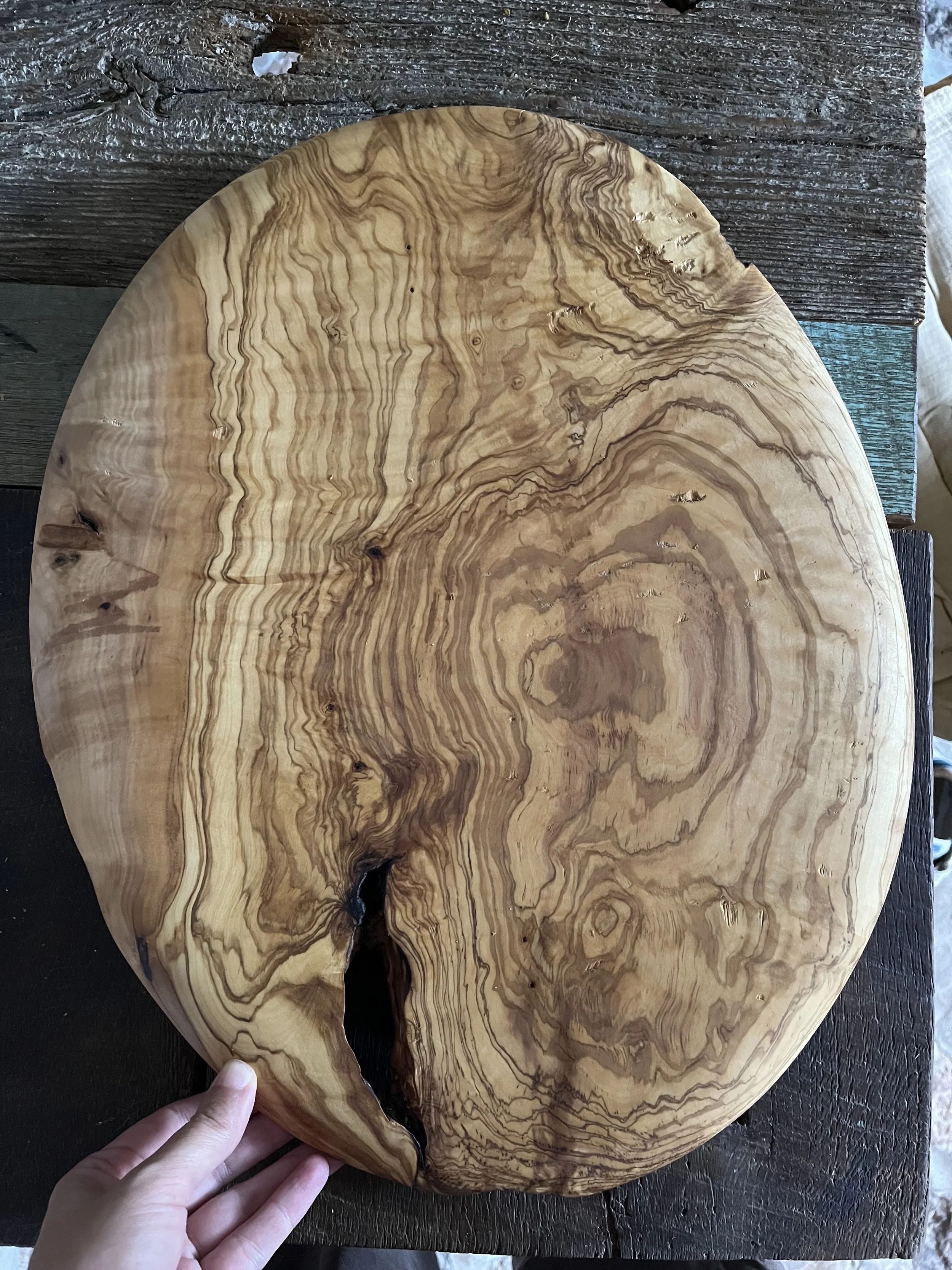 Solid Olive Wood Kitchen Board