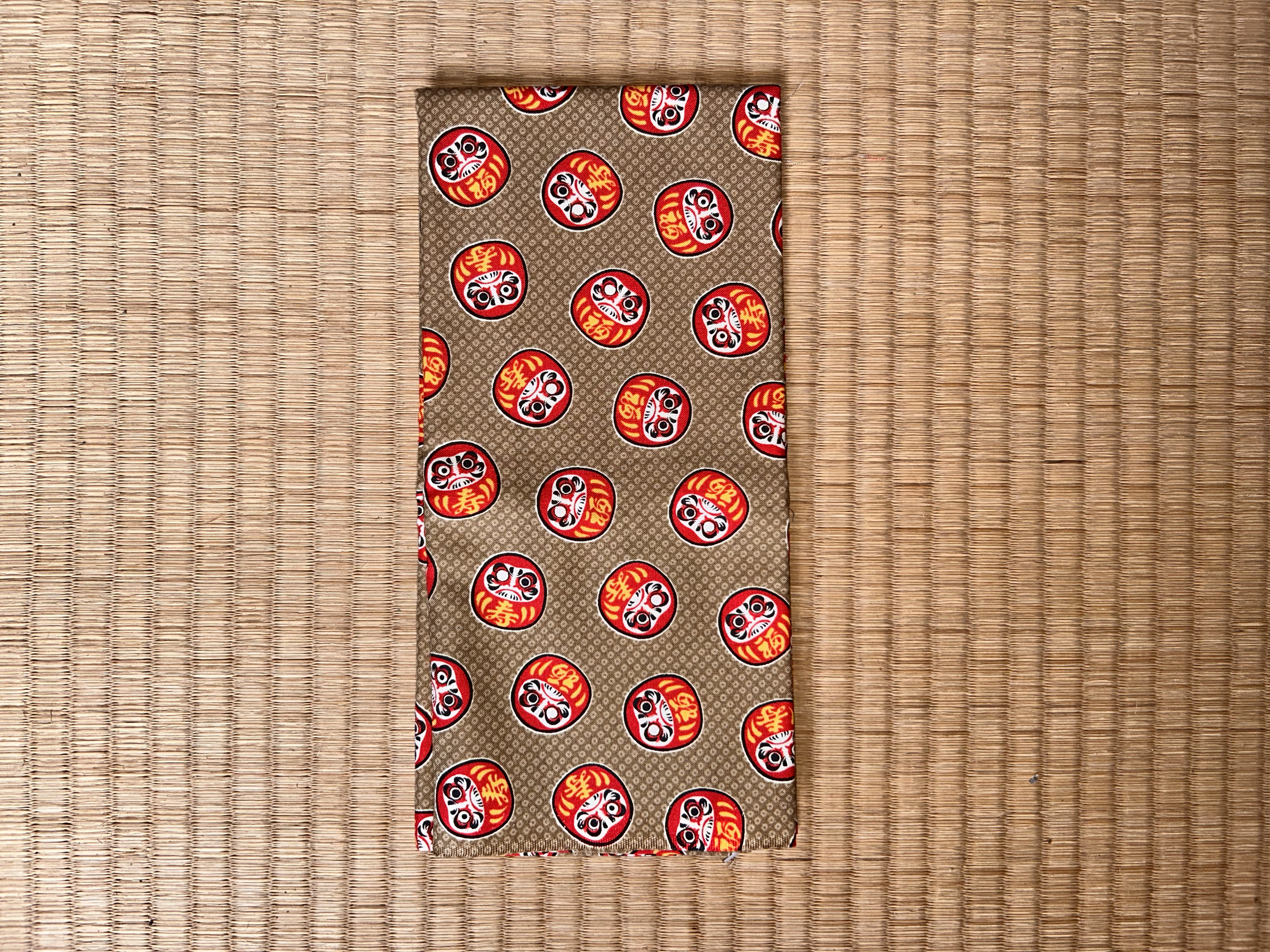 Brown Daruma Fabric