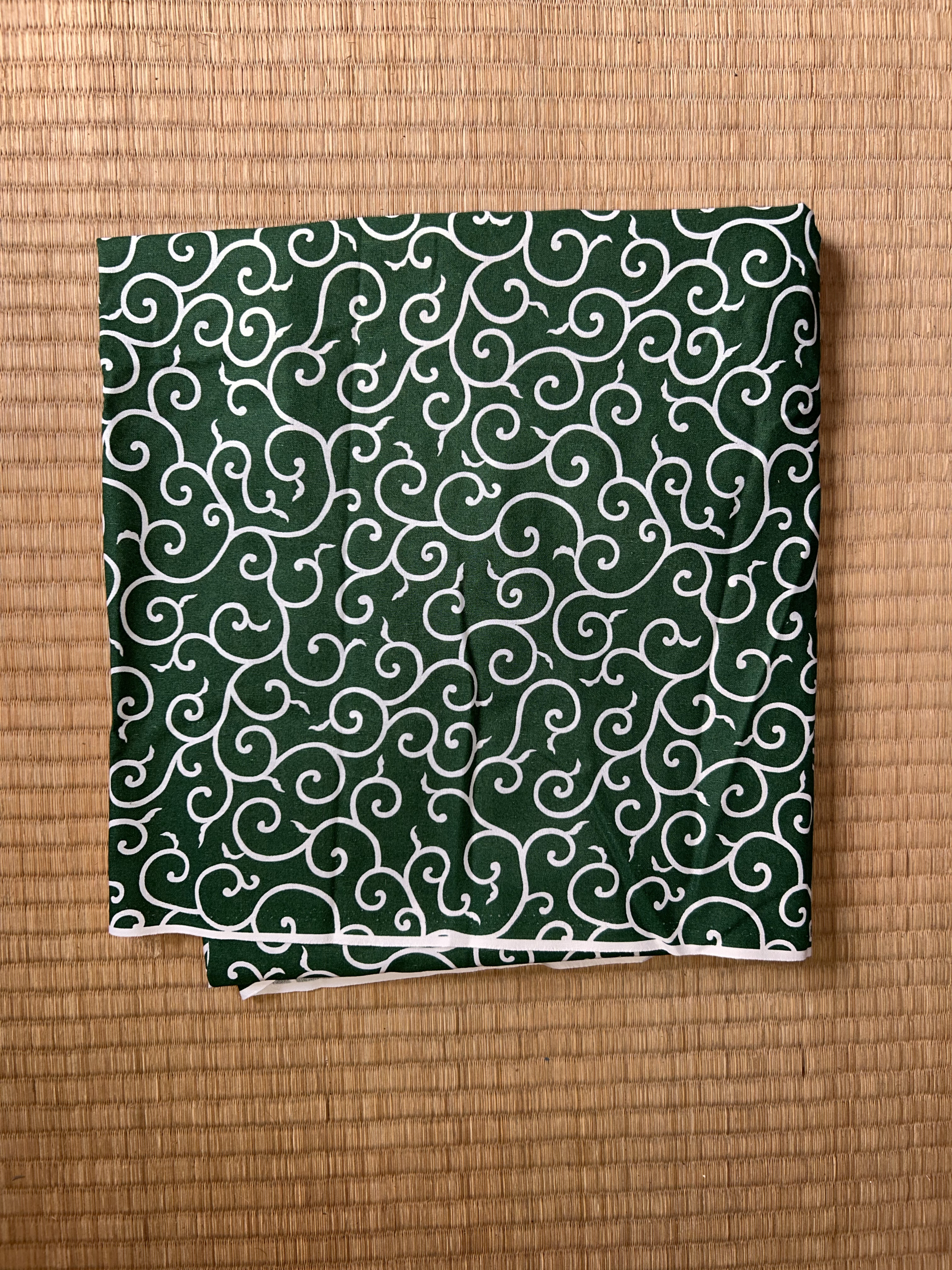 Green Swirl Fabric