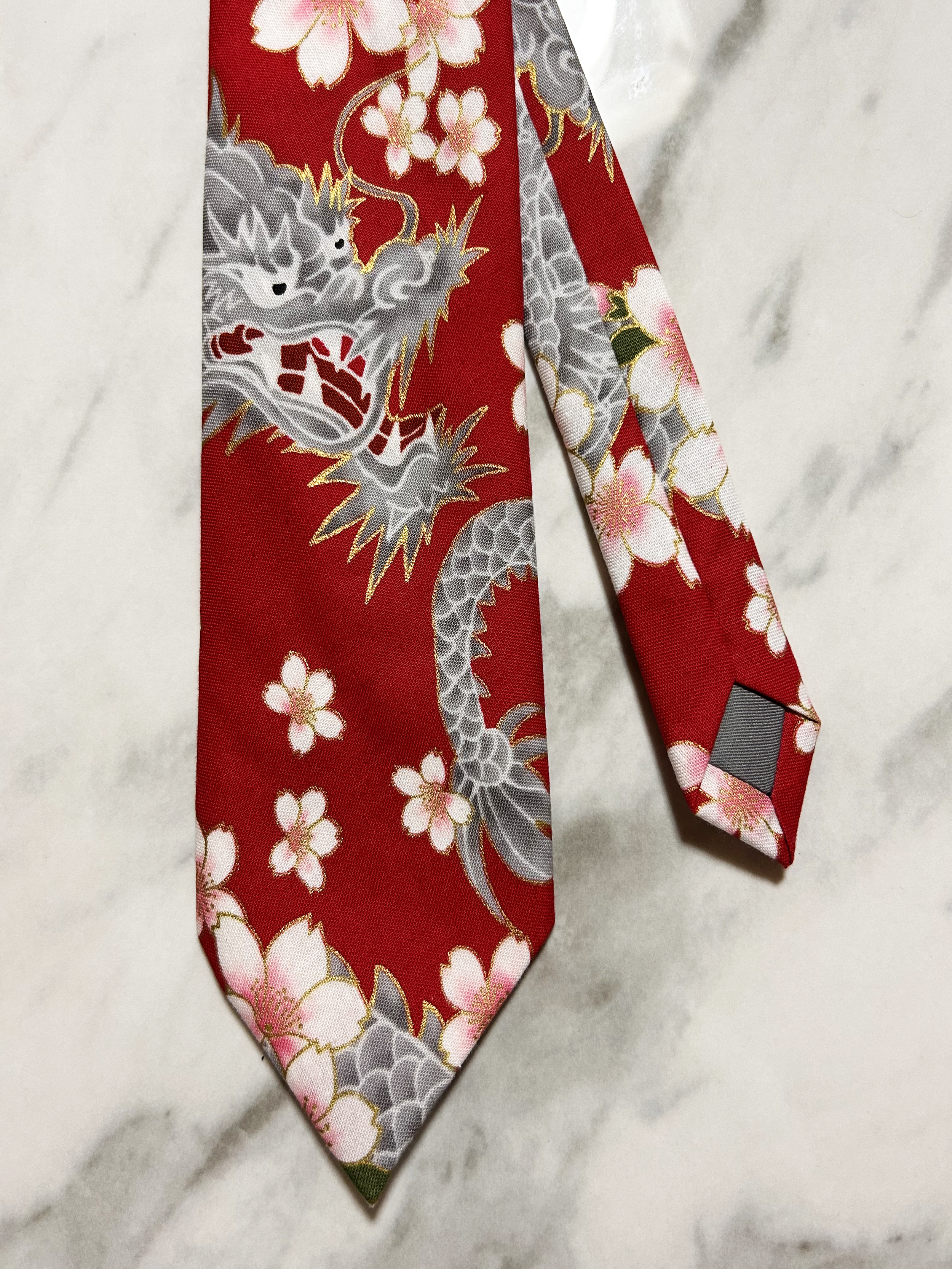 Dragon Blossom Tie