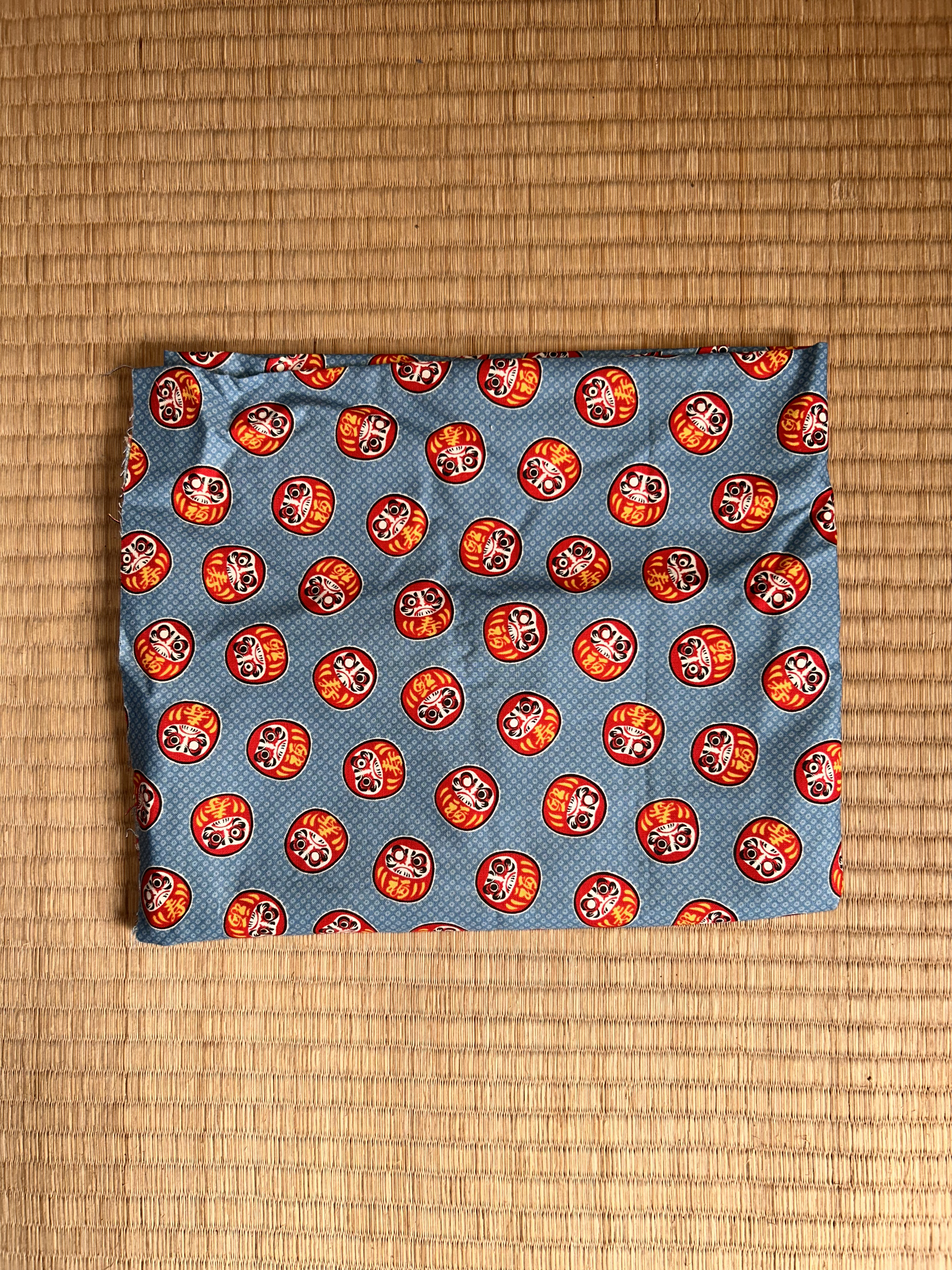 Grey Daruma Fabric