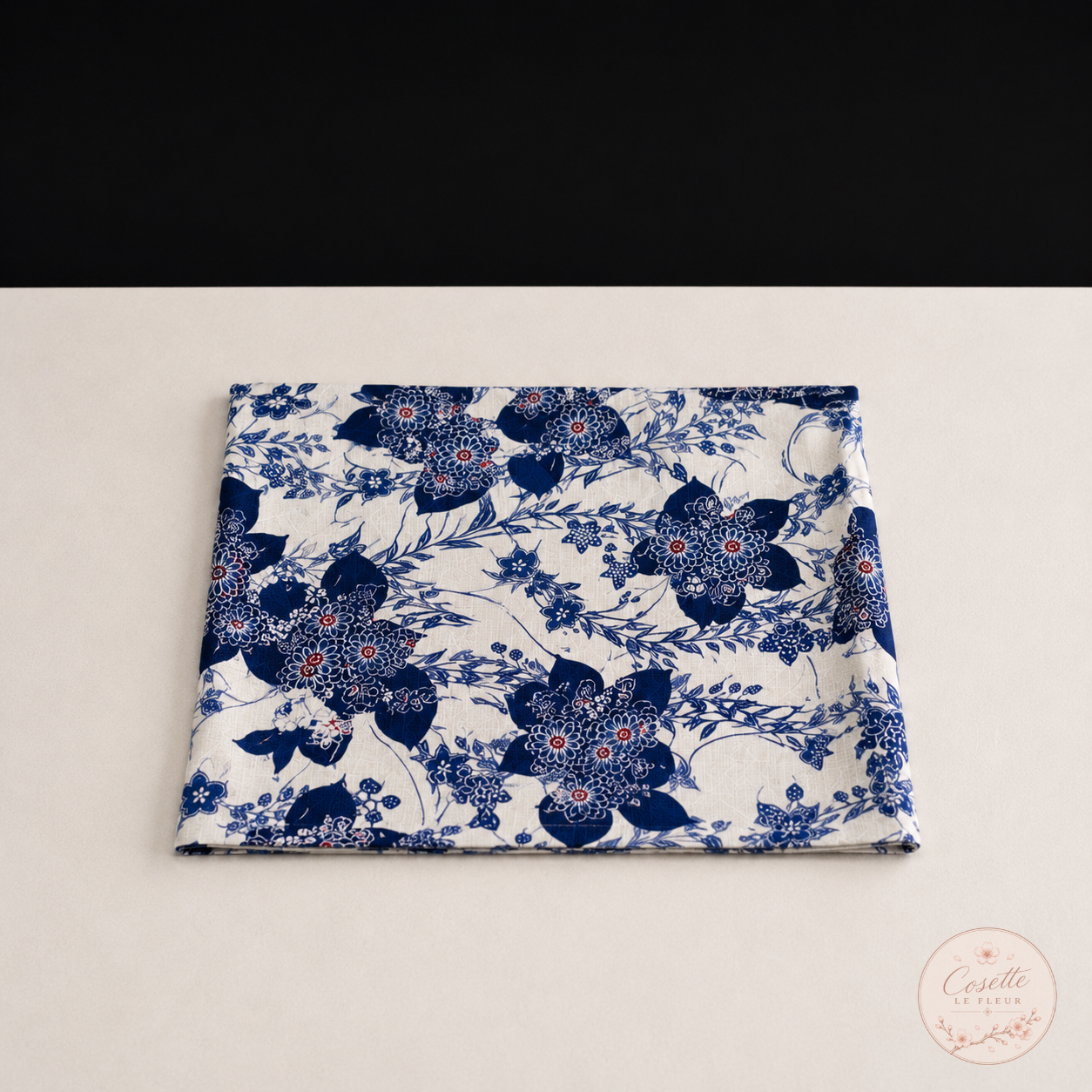 Blue Floral Fabric
