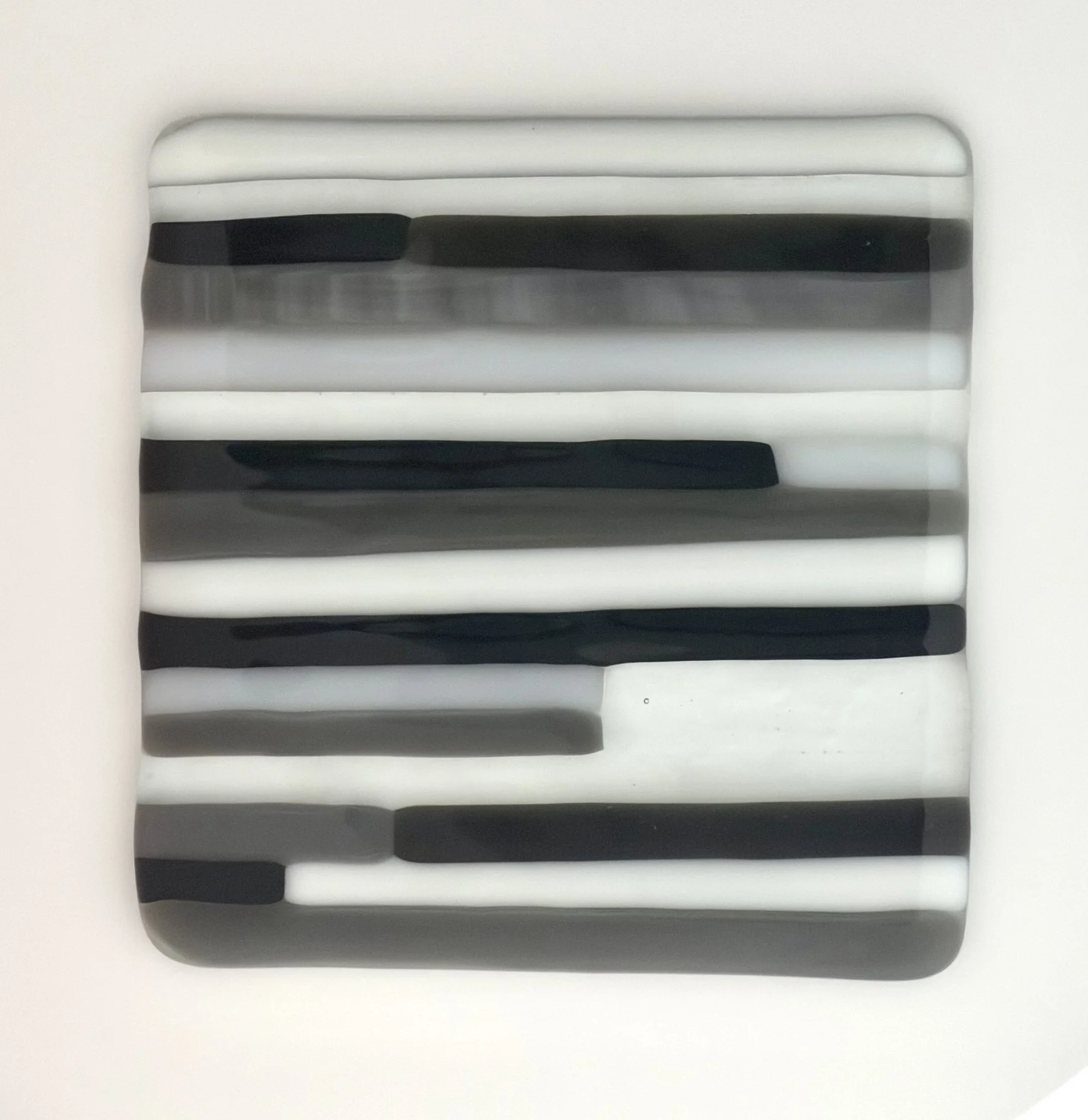 Greyscale Striped Coaster