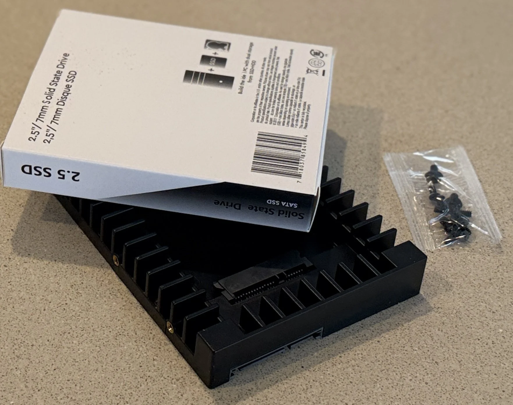 2TB SATA SSD with 2.5" to 3.5" Drive Adaptor
