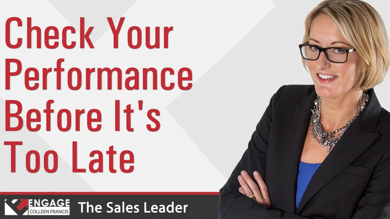 Sales Tip: Check Your Performance Before It's Too Late 
