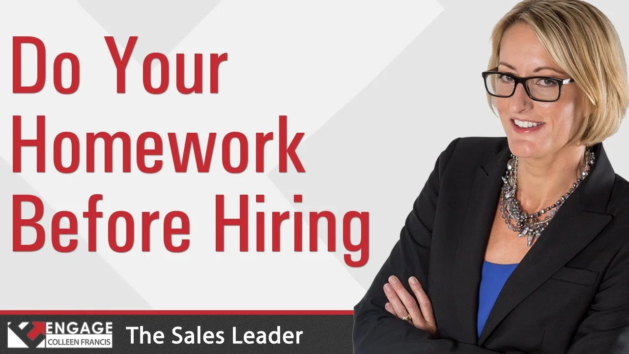 Sales Tip: Do Your Homework Before Hiring 