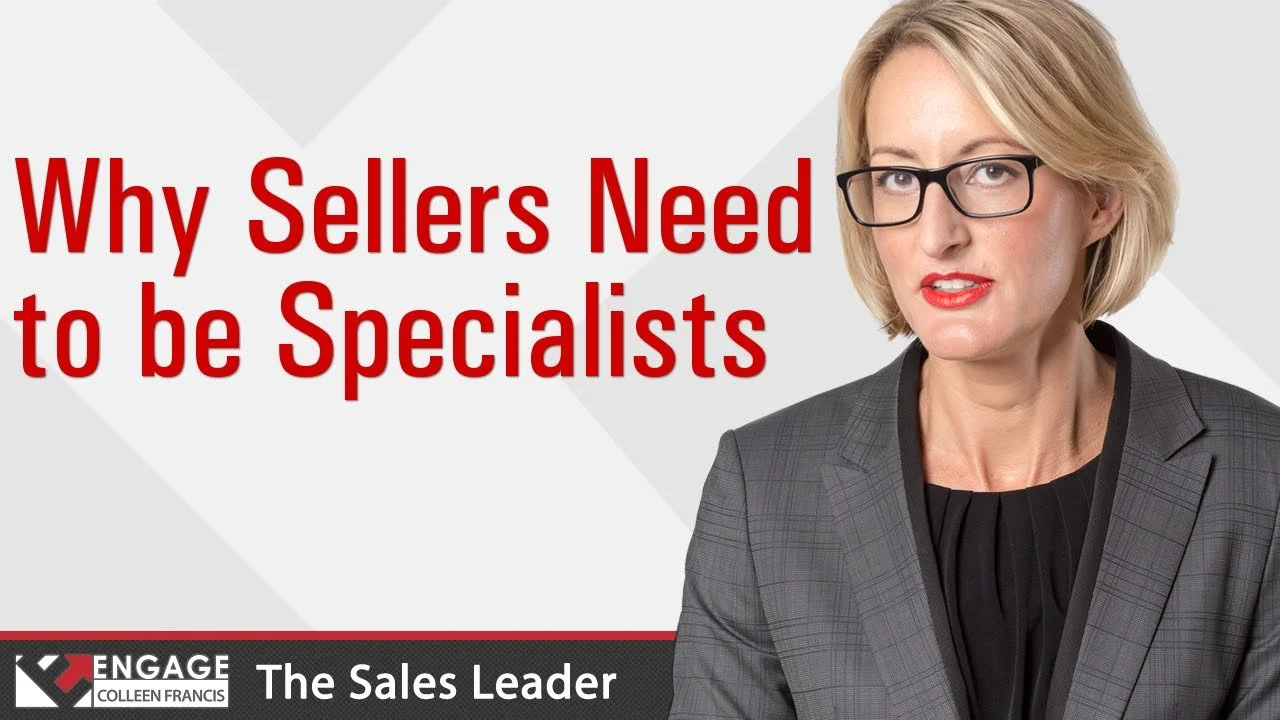 Why Sellers Need to be Specialists | Sales Tips