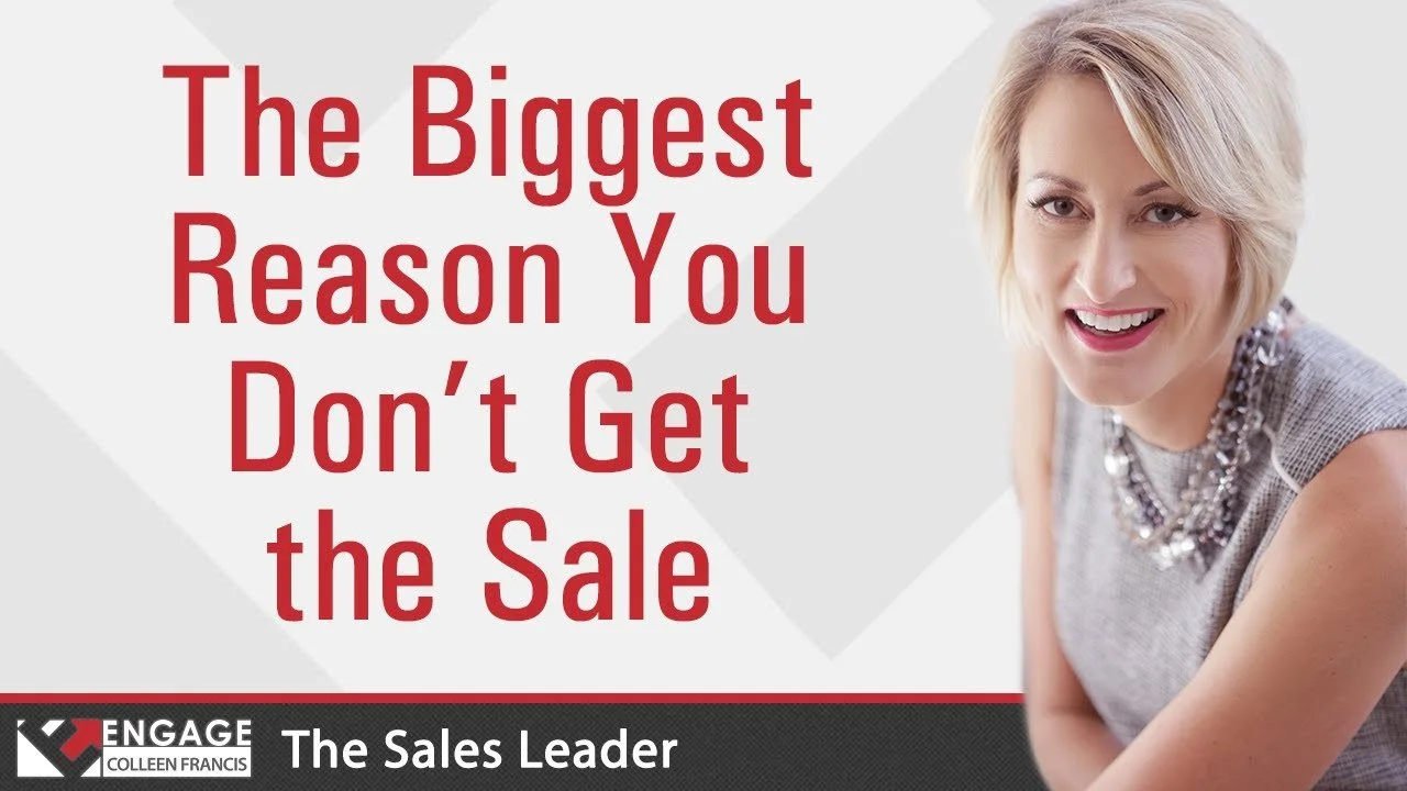 The Biggest Reason You Don't Get the Sale | Sales Strategies