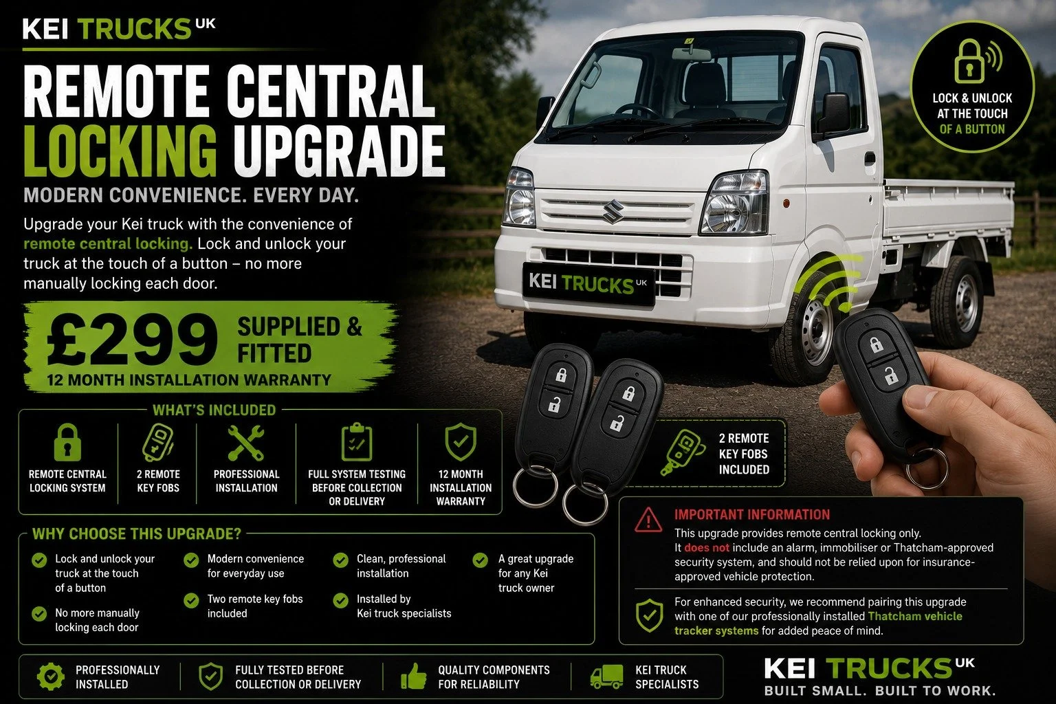Remote Central Locking Upgrade