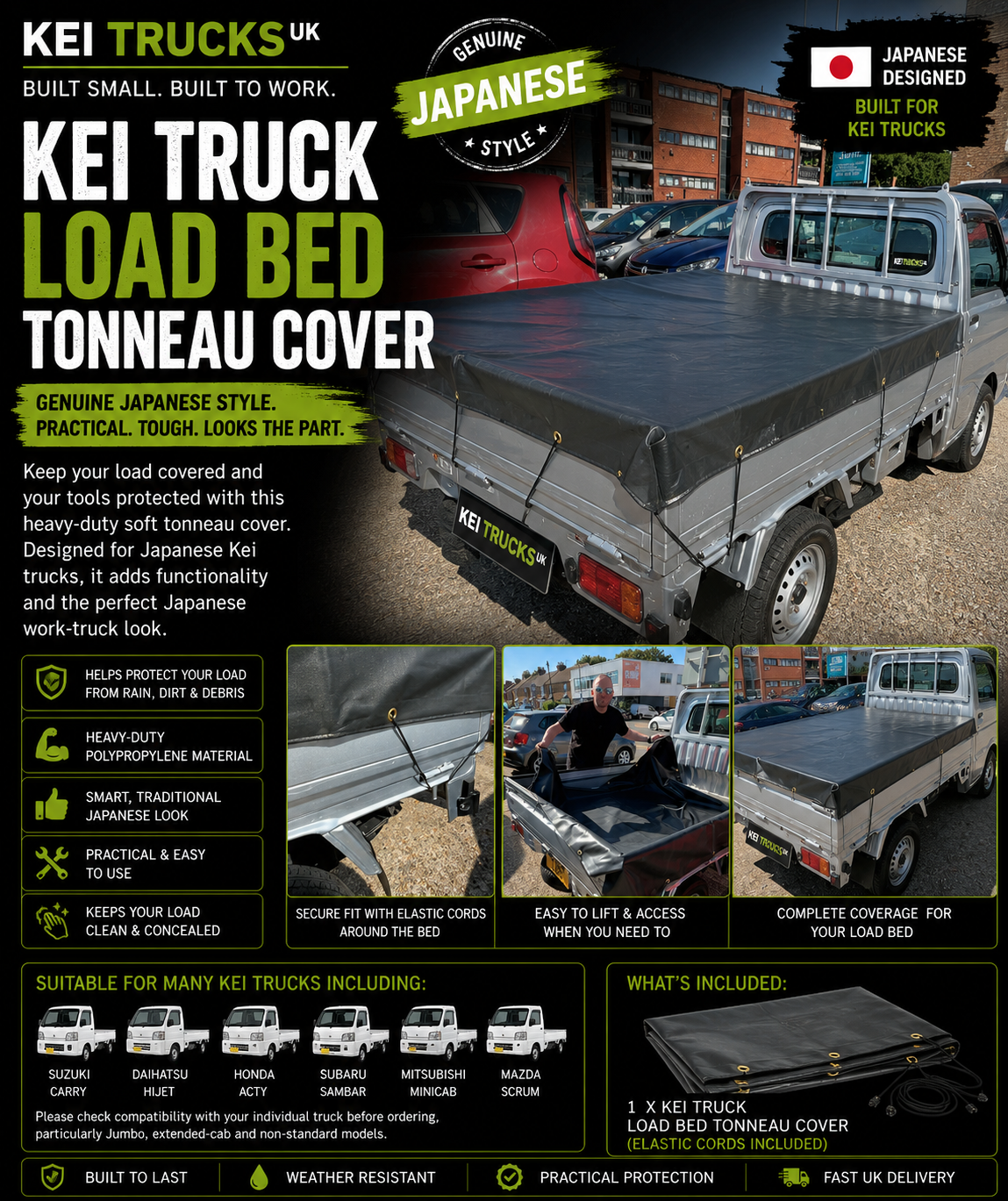 Kei Truck Load Bed Cover