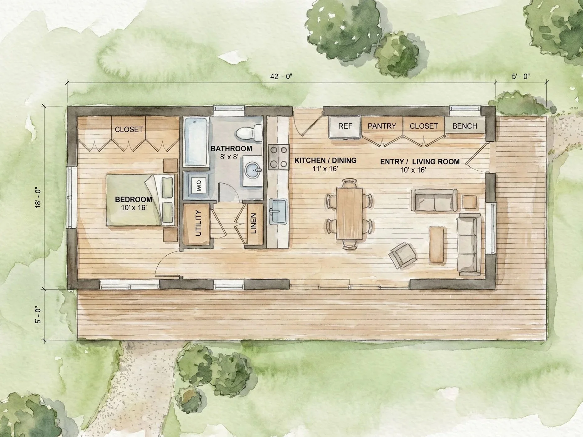 Hartwell Watercolor site plan