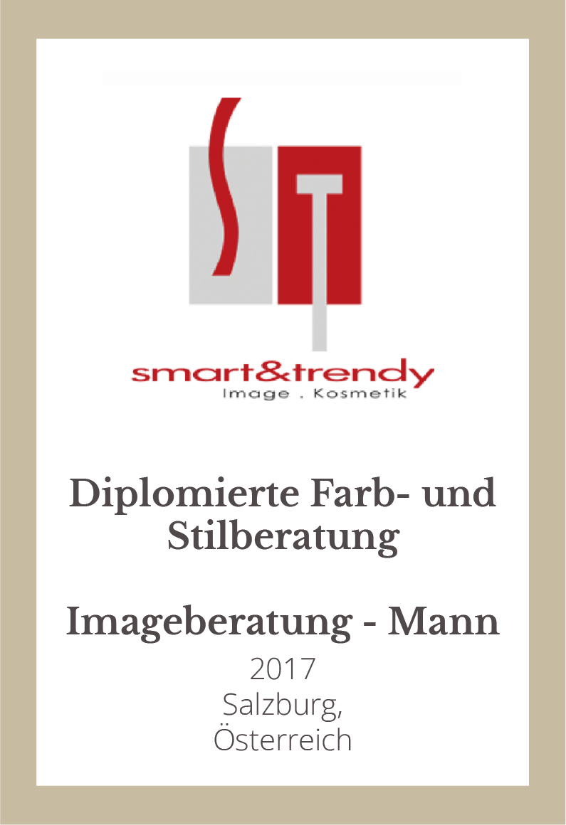 Zertifikat für Farb- und Stilberatung, Salzburg, 2017