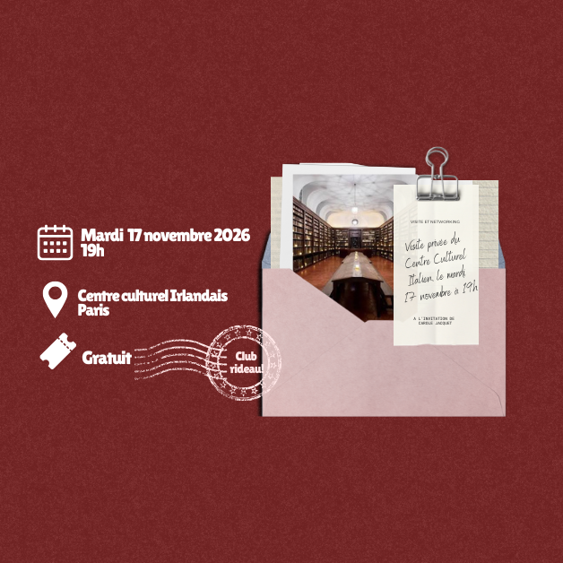 Visite privée du Centre Culturel Irlandais : 17/11 à 19h