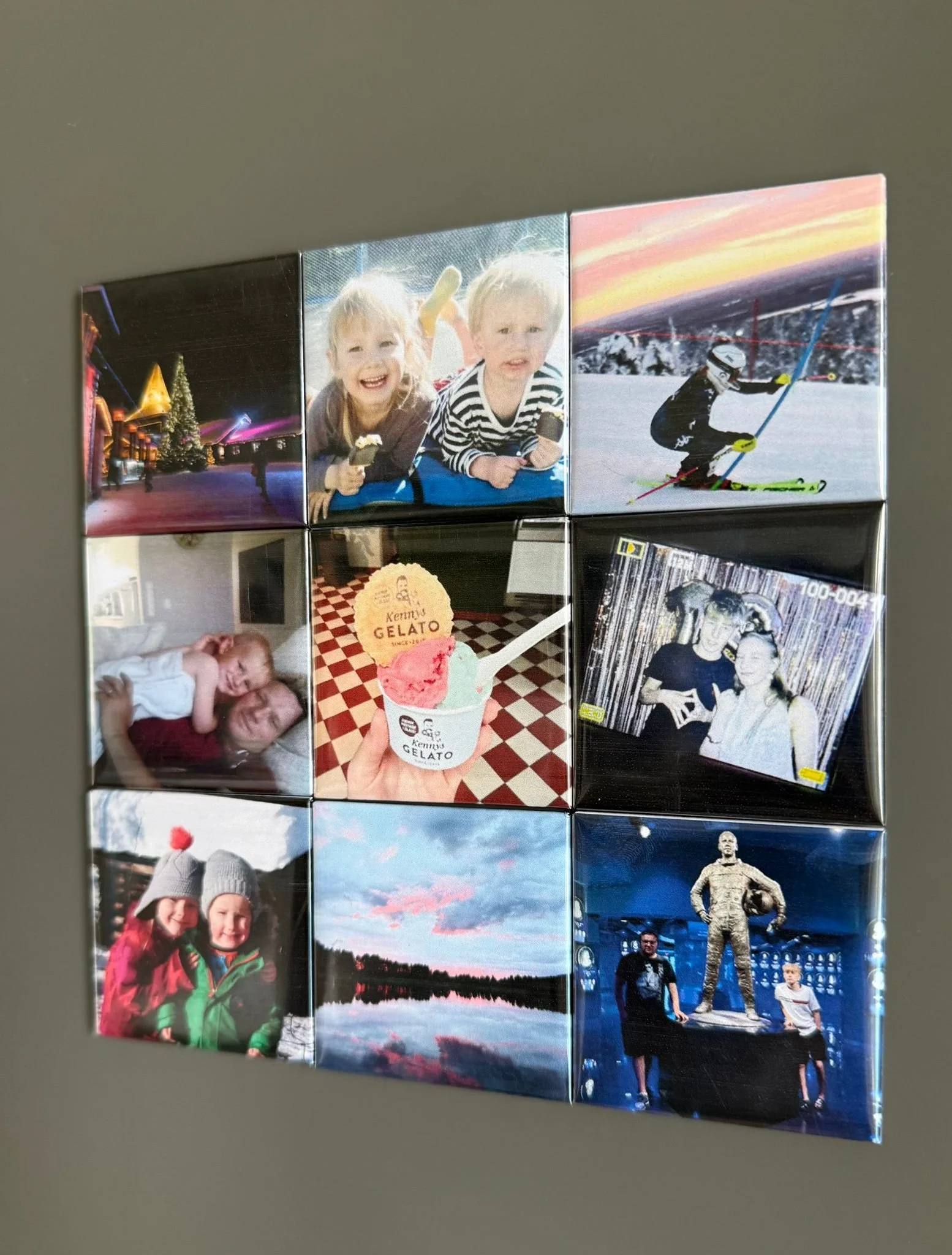 9 kpl valokuvamagneetit